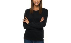 J.Style Women's Sweatshirt Black 68W01-3