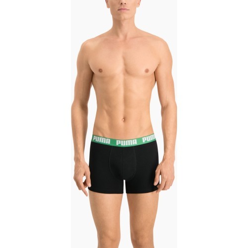 Мужское нижнее белье Puma Basic Boxer зеленое черное