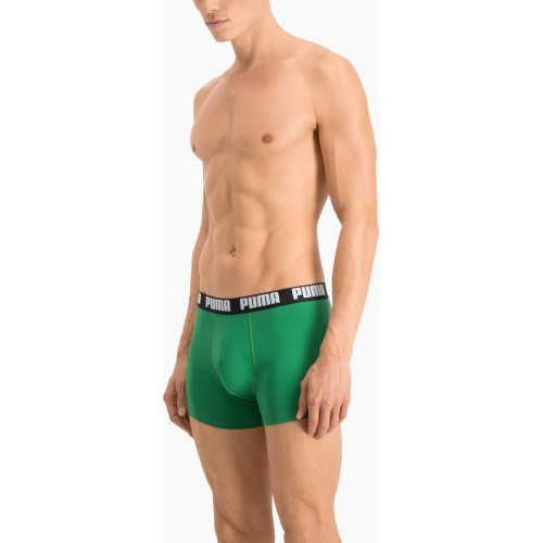 Мужское нижнее белье Puma Basic Boxer зеленое черное