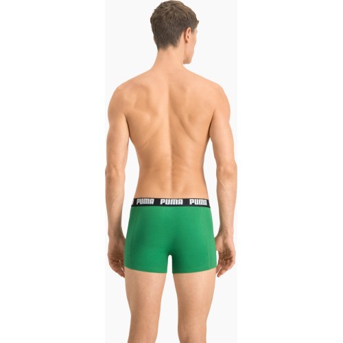 Мужское нижнее белье Puma Basic Boxer зеленое черное