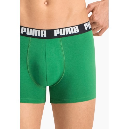 Мужское нижнее белье Puma Basic Boxer зеленое черное
