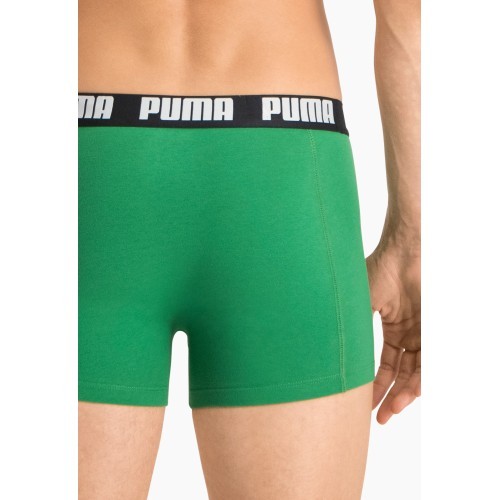 Мужское нижнее белье Puma Basic Boxer зеленое черное