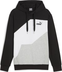 Мужской свитшот Puma Power Colorblock чёрный/белый/серый 678931 01