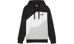 Puma Power Colorblock Men's Sweatshirt Black White Grey 678931 01