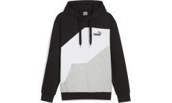Puma Power Colorblock vīriešu džemperis, melns/balts/pelēks 678931 01