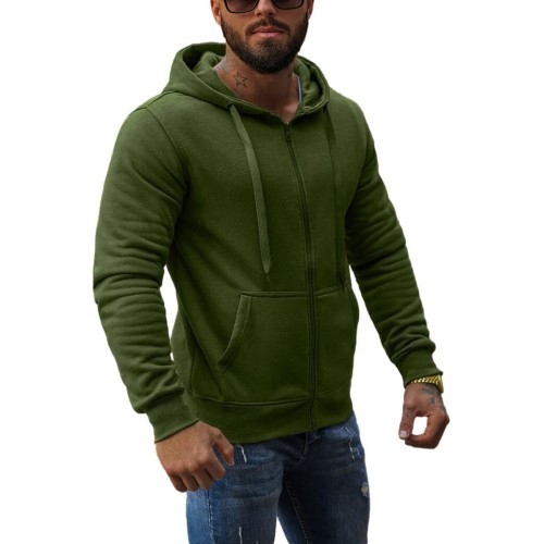 J.Style Men's Fleece Sweatshirt Khaki 68B2008-29