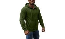 Мужской флисовый джемпер J.Style, хаки, 68B2008-29