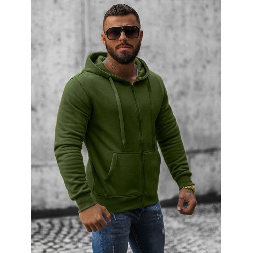 Мужской флисовый джемпер J.Style, хаки, 68B2008-29