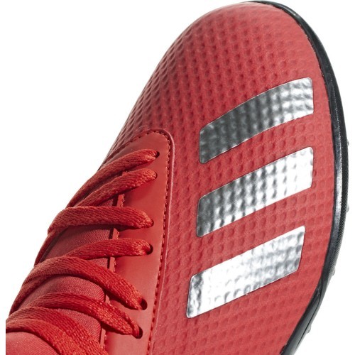 Adidas X 18.3 TF J Football Shoes for Kids, Red BB9403