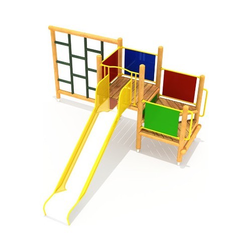 Koka bērnu rotaļu laukums, modelis 4-B