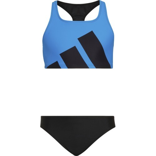 Купальник для девочек Adidas YG MH Bikini синий чёрный HC9650