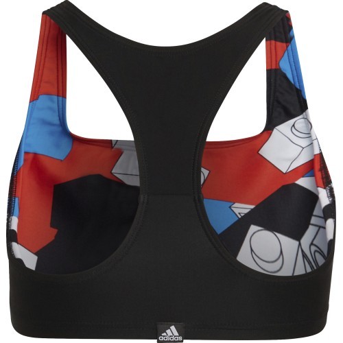 Adidas YG MH Bikini Girls' Swimsuit Blue Black HC9650