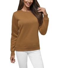 J.Style Women's Sweatshirt Brown 68W01-157