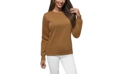 J.Style Women's Sweatshirt Brown 68W01-157