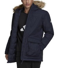 Куртка мужская Adidas Hooded Parka с капюшоном Black GT1701