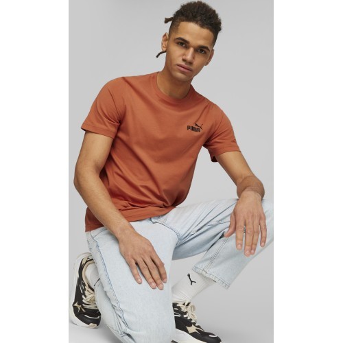 Puma vīriešu krekls Ess Logo Tee Orange 586669 94