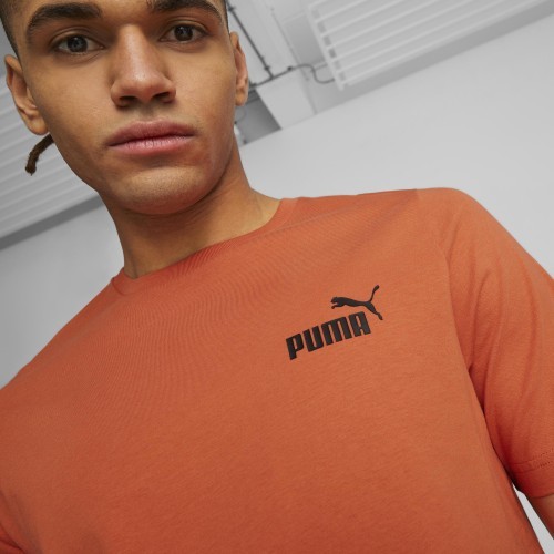 Мужская футболка Puma Ess Logo Tee Orange 586669 94