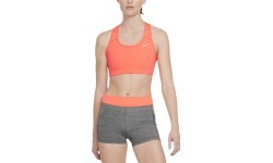 Nike Swoosh Bra Non Pad sieviešu sporta krūšturis, Bright Mango BV3630 854