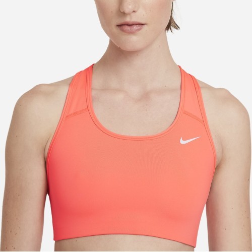 Nike Swoosh Bra Non Pad sieviešu sporta krūšturis, Bright Mango BV3630 854