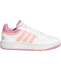 Кроссовки подростковые Adidas Hoops 3.0 K White Pink GW0418