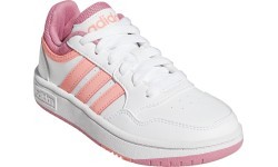 Кроссовки подростковые Adidas Hoops 3.0 K White Pink GW0418