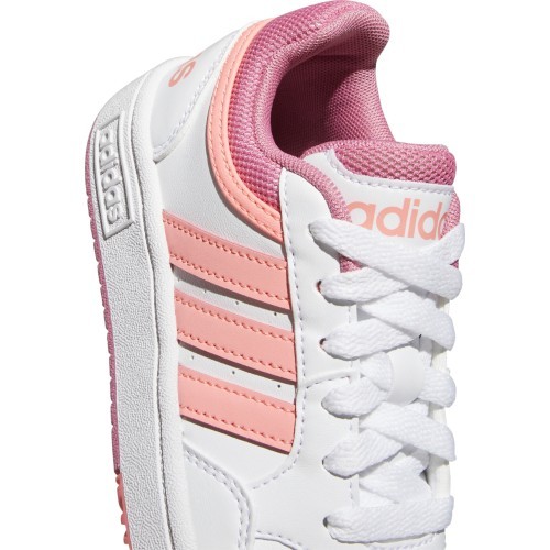 Adidas Hoops 3.0 K Junior Shoes White Pink GW0418