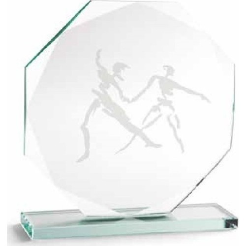 Glass award Z2325 Octagon - 15cm
