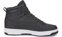 Puma Rebound Joy Fur Grey Sneakers for Teens 375477 06