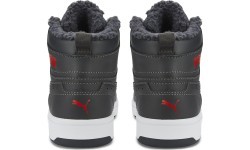 Puma Rebound Joy Fur Grey Sneakers for Teens 375477 06