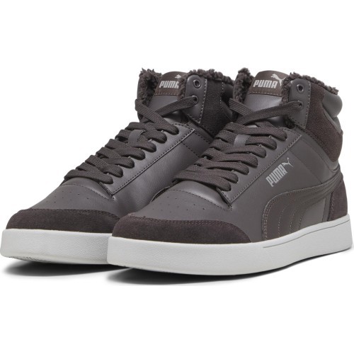 Puma Shuffle Mid Fur Flat Grey Men's Shoes 387609 03