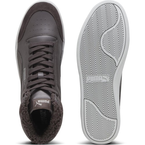 Мужская обувь Puma Shuffle Mid Fur Flat Grey 387609 03