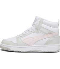 Puma Rebound V6 Women's Sneakers White Grey Pink 392326 07