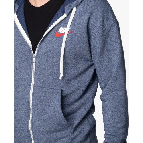 Nike Men's Sweatshirt M NSW Heritage Hoodie FZ Blue 928431 410