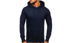 Мужской флисовый джемпер J.Style синий 68B2009-25