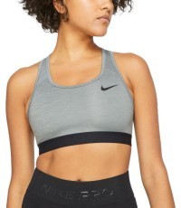 Nike Swoosh Band sieviešu sporta krūšturis, pelēks BV3900 084