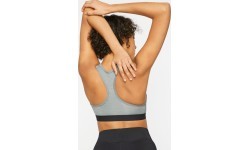 Женский спортивный бюстгальтер Nike Swoosh Band, серый BV3900 084