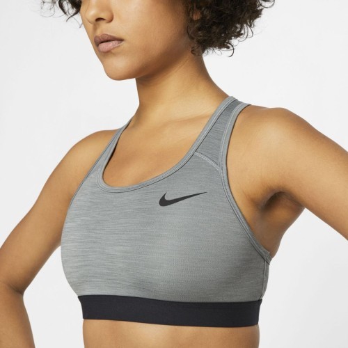 Nike Swoosh Band Non-Padded Women's Sports Bra Grey BV3900 084