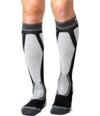 Zeķes Bridgedale Ski Easy On, melnas/pelēkas - 035