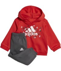 Adidas bērnu sporta tērps I Bos Gra Jog Grey Red HU1553