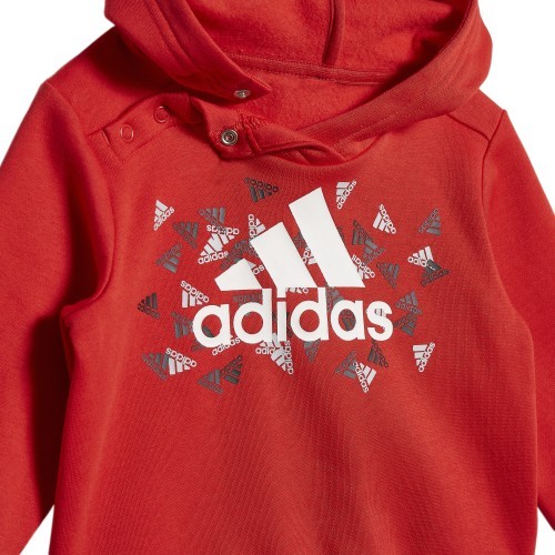 Adidas kids tracksuit I Bos Gra Jog Grey Red HU1553