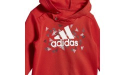Adidas bērnu sporta tērps I Bos Gra Jog Grey Red HU1553