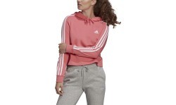 Adidas W 3S FT Cro sieviešu džemperis ar kapuci, rozā GM5585
