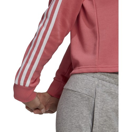 Женская толстовка с капюшоном Adidas W 3S FT Cro, розовая GM5585