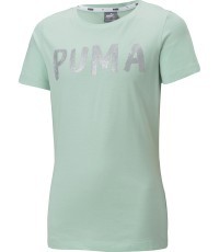 Puma Alpha Tee G Girls' T-Shirt Mint 581360 32