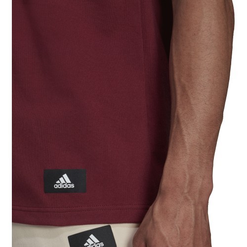 Adidas Men's T-Shirt M Fi 3s Tee Bordeaux HC5242
