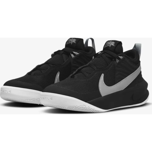 Nike Team Hustle D 10 GS basketbola apavi pusaudžiem, melni CW6735 004
