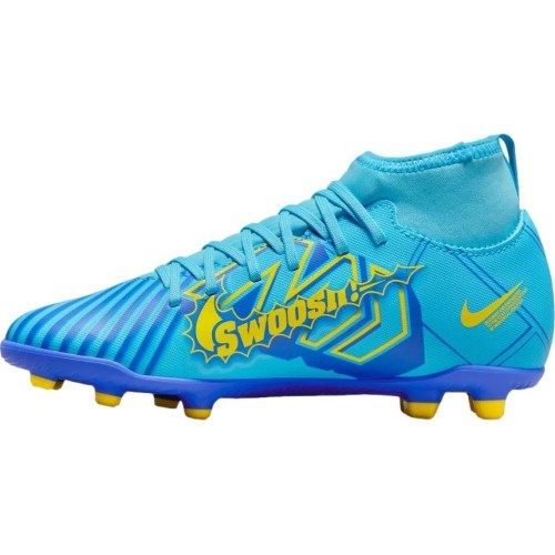 Nike Jr Superfly 9 Club KM FG/MG pusaudžu futbola apavi, zili dzelteni DO9789 400