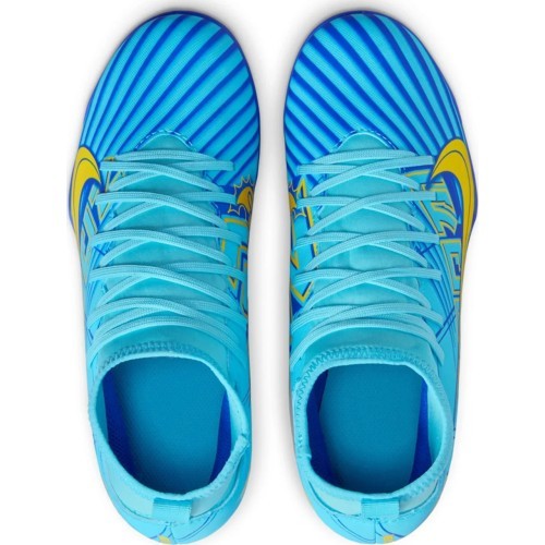 Футбольные бутсы Nike Jr Superfly 9 Club KM FG/MG для подростков, сине-жёлтые DO9789 400