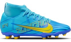 Nike Jr Superfly 9 Club KM FG/MG Teen Football Boots Blue Yellow DO9789 400