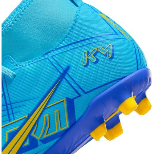 Nike Jr Superfly 9 Club KM FG/MG pusaudžu futbola apavi, zili dzelteni DO9789 400